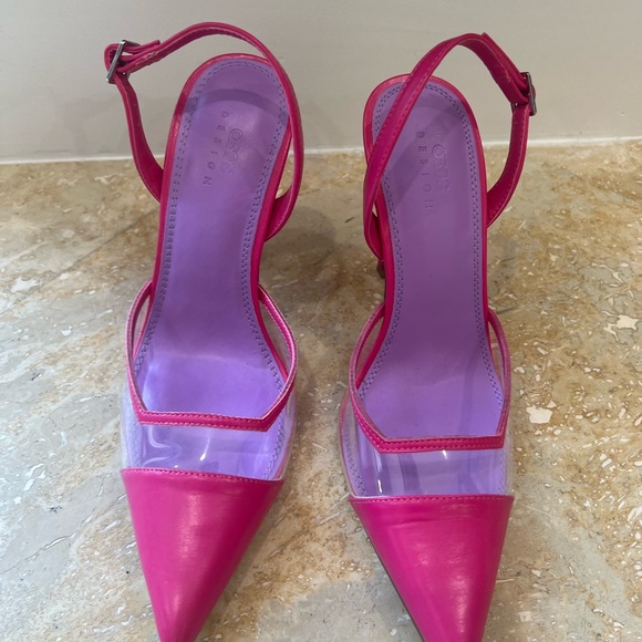 ASOS design pink strappy heels size 8 - Picture 4 of 8
